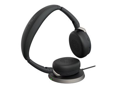 Jabra Evolve2 65 Flex UC Stéréo avec Link 380C/A et socle de charge