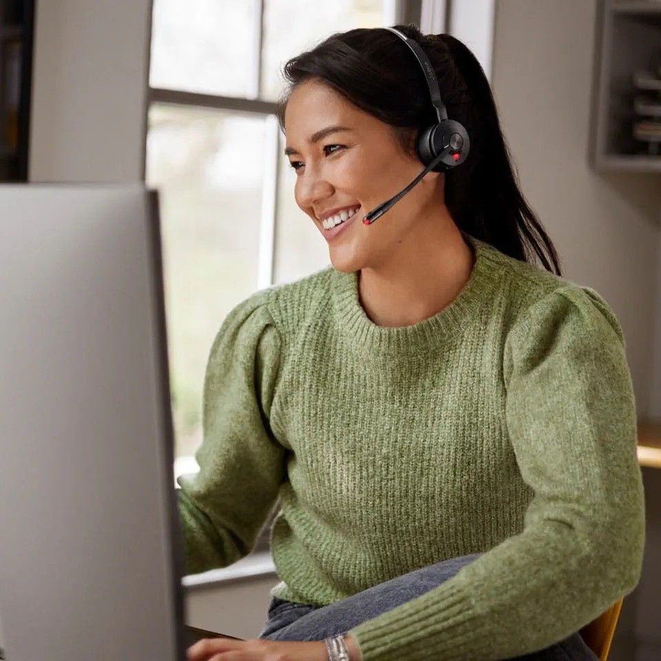 Jabra Evolve2 55 - Casque sans fil stéréo UC avec dongle USB-C - 25599-989-899