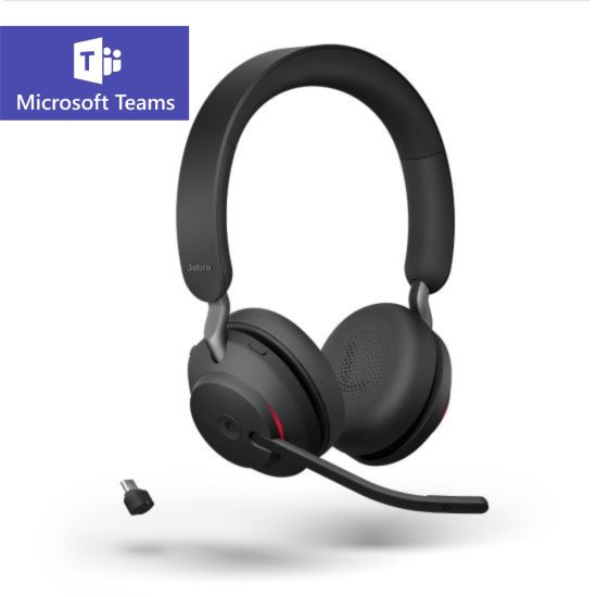 Jabra Evolve2 65 - Casque sans fil Bluetooth stéréo MS Teams - 26599-999-899