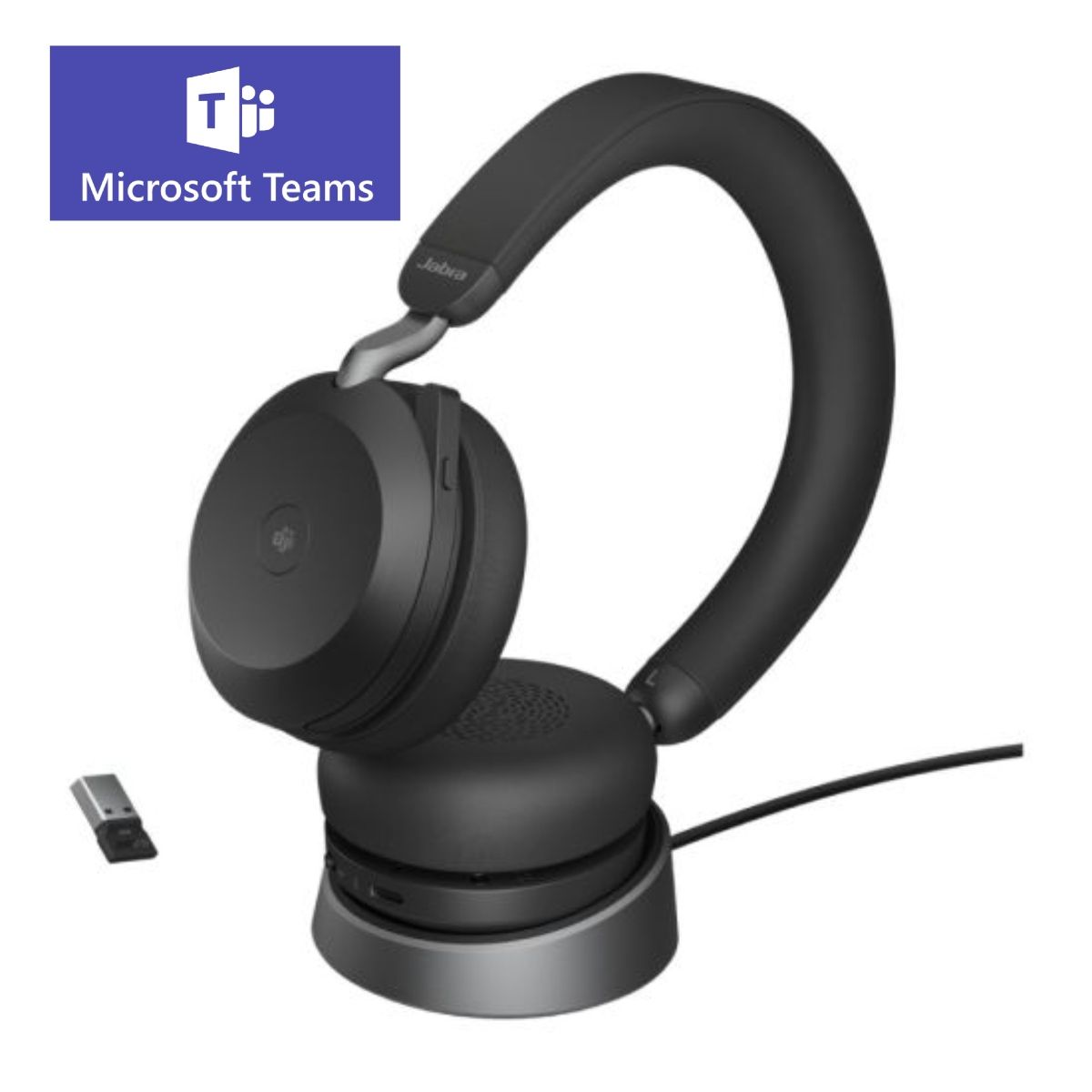 Jabra Evolve2 75 - Casque sans fil Bluetooth stéréo MS Teams - 27599-999-989