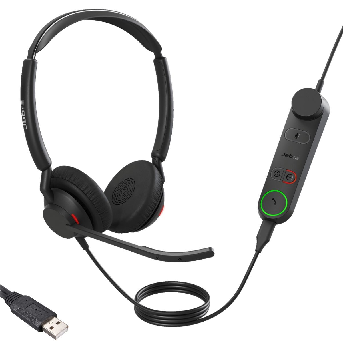 Jabra Engage 40 UC - Casque filaire USB-A duo avec contrôleur - 4099-419-279