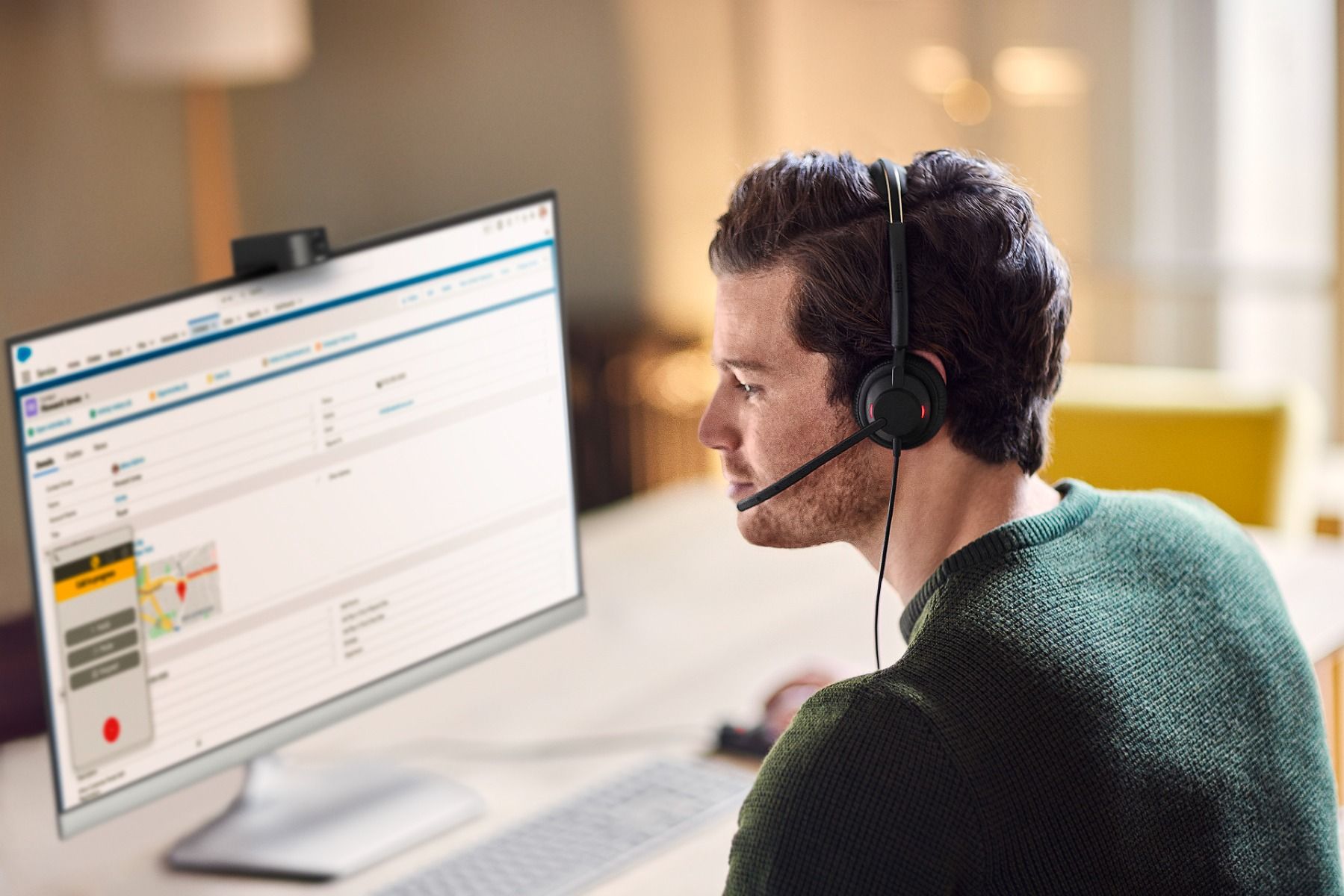 Jabra Engage 50 II - Casque filaire mono USB-A avec contrôleur détachable - 5093-299-2119