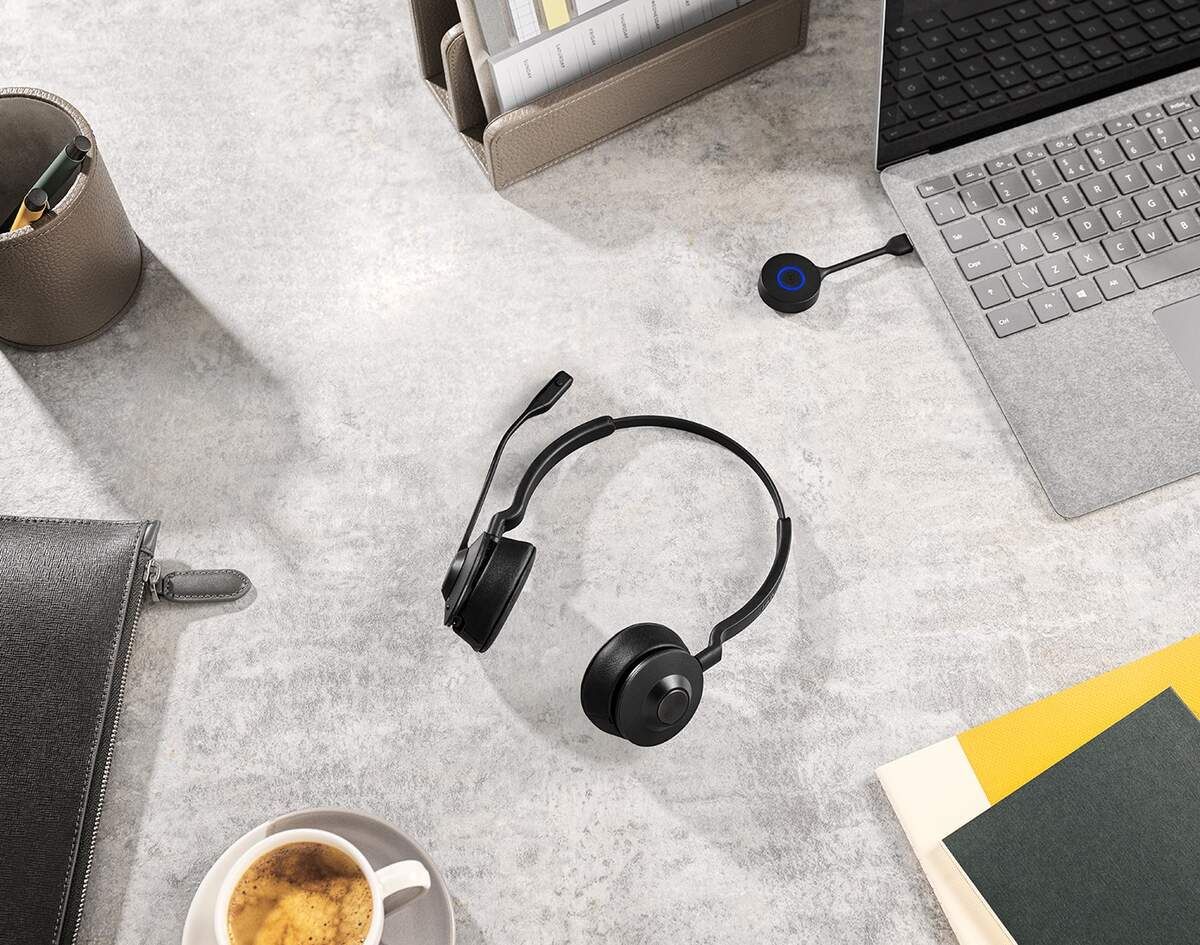 Jabra Engage 55 SE - Casque sans fil DECT stéréo MS Teams avec base - 9659-475-111