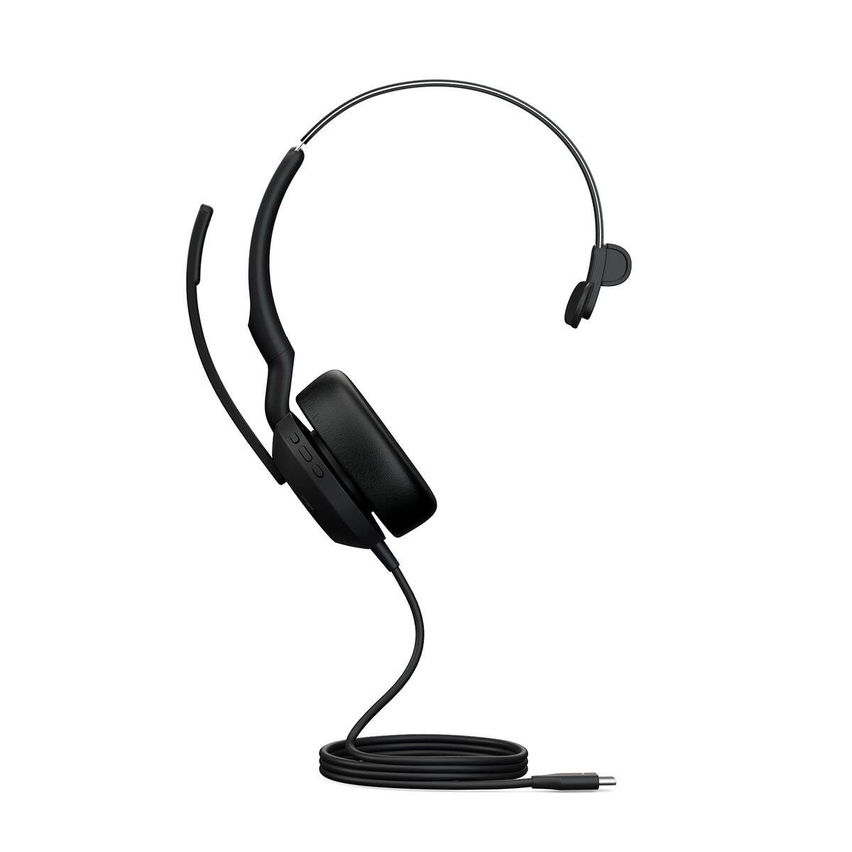 Jabra Evolve2 50 MS - Casque filaire USB-C mono antibruit MS Teams - 25089-899-899