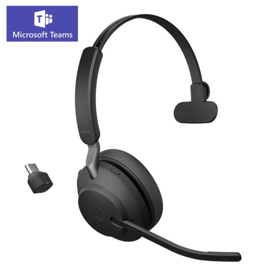 Jabra Evolve2 65 - Casque sans fil mono MS Teams USB-C - 26599-899-899