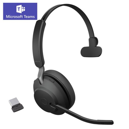 Jabra Evolve2 65 Mono - Casque sans fil Bluetooth mono MS Teams - 26599-899-999