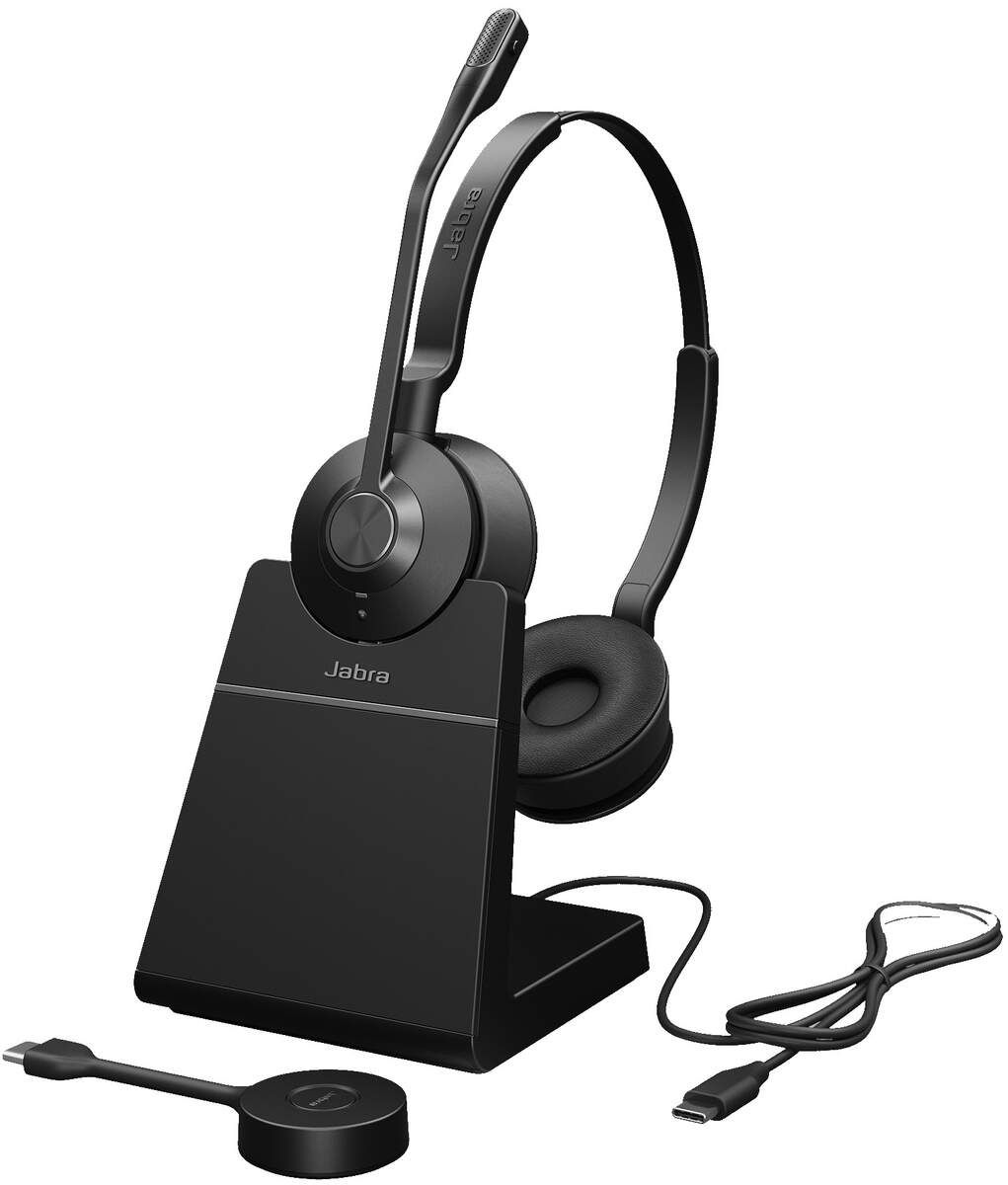 Jabra Engage 55 SE - Casque sans fil DECT stéréo MS Teams avec base - 9659-475-111
