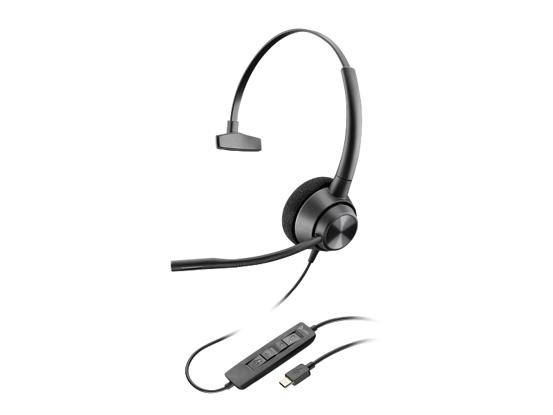 Poly EncorePro 310 - Casque mono USB-C centre d'appels - 760Q8AA - 760Q8AA