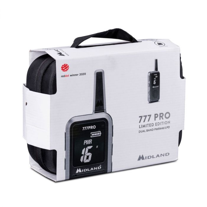 Midland 777 Pro Limited Edition – Talkie-walkie PMR446/LPD avec mallette et accessoires