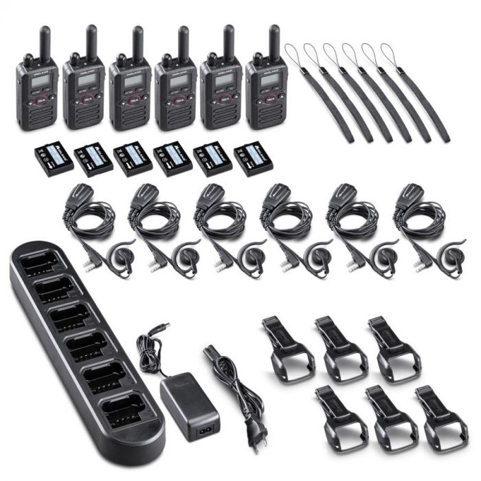 Midland BR180 Pack de 6 radios – Kit professionnel PMR446