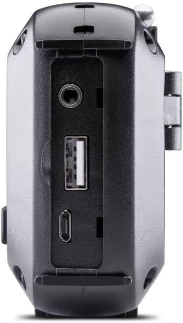 Midland ER100 – Radio d’urgence multifonction avec panneau solaire et batterie de secours