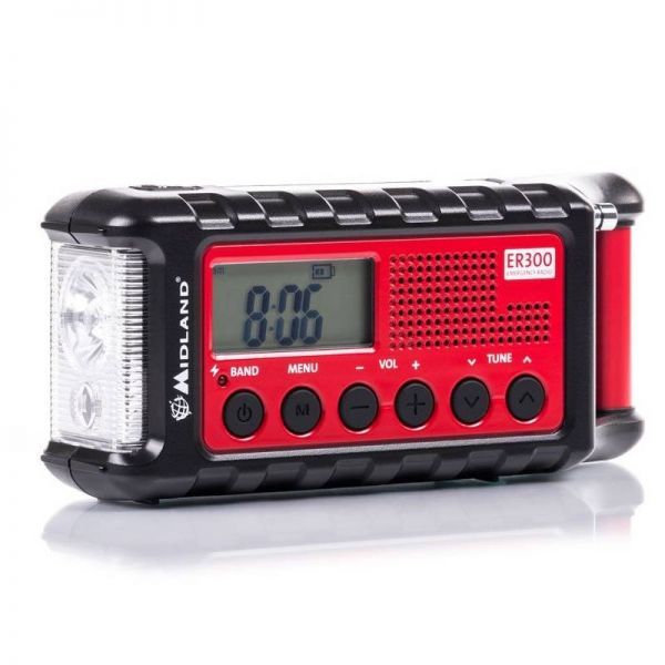Midland ER300 – Radio d’urgence multifonction solaire