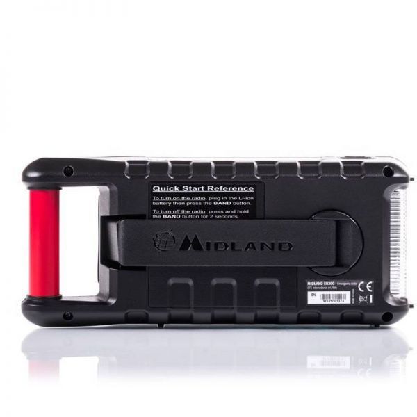 Midland ER300 – Radio d’urgence multifonction solaire