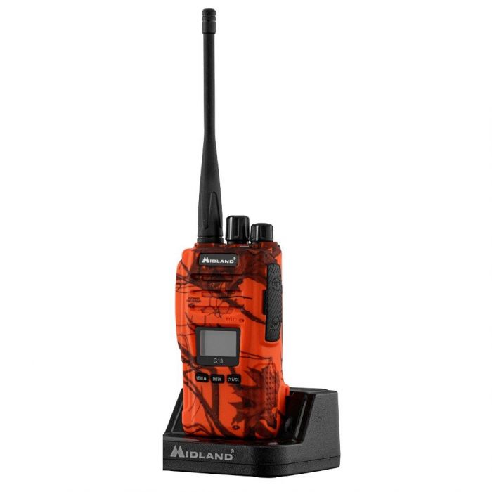 Midland G13 Blaze – Talkie-walkie avec camouflage orange haute visibilité