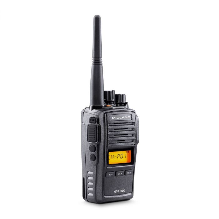 Midland G18 Pro NC – Talkie-walkie professionnel IP67 avec suppression du bruit et normes militaires