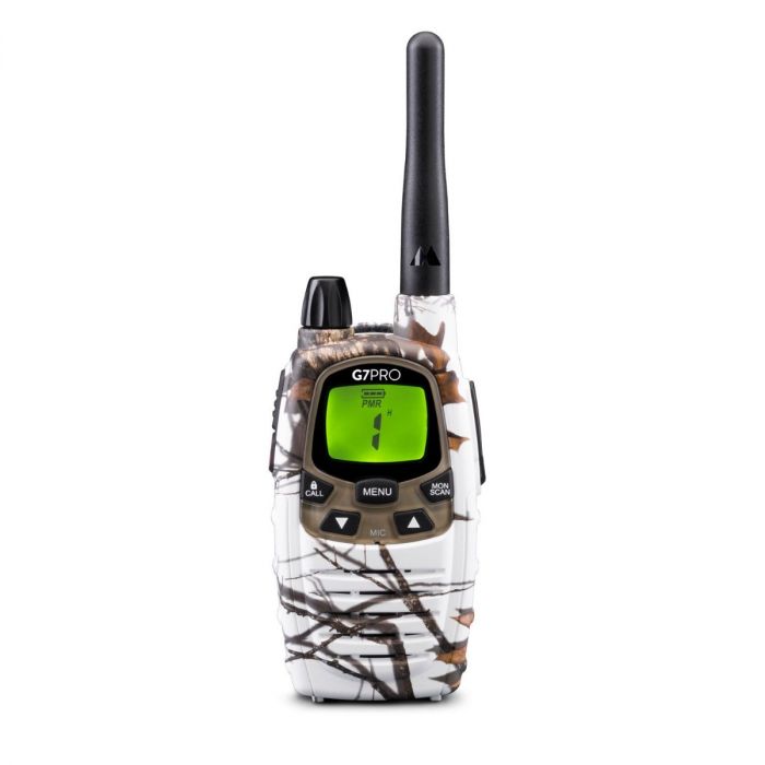 Midland G7 Pro White Storm – Talkie-walkie bi-bande longue portée avec batterie lithium