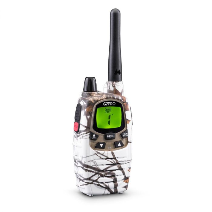 Midland G7 Pro White Storm – Talkie-walkie bi-bande longue portée avec batterie lithium