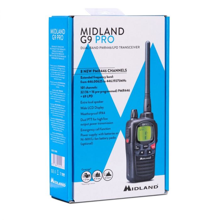 Midland G9 Pro – Talkie-walkie Individuel (C1385)