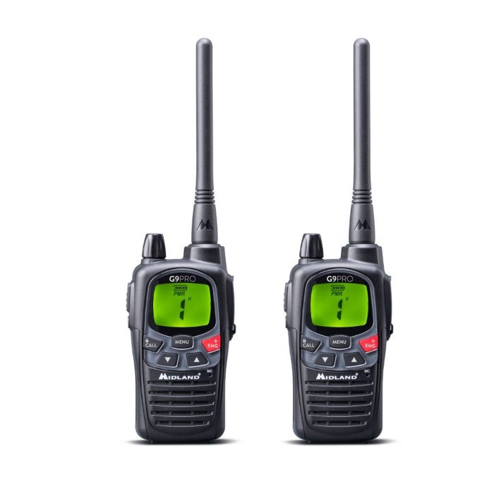 Midland G9 Pro Work Edition – Mallette double talkie-walkies tout équipée