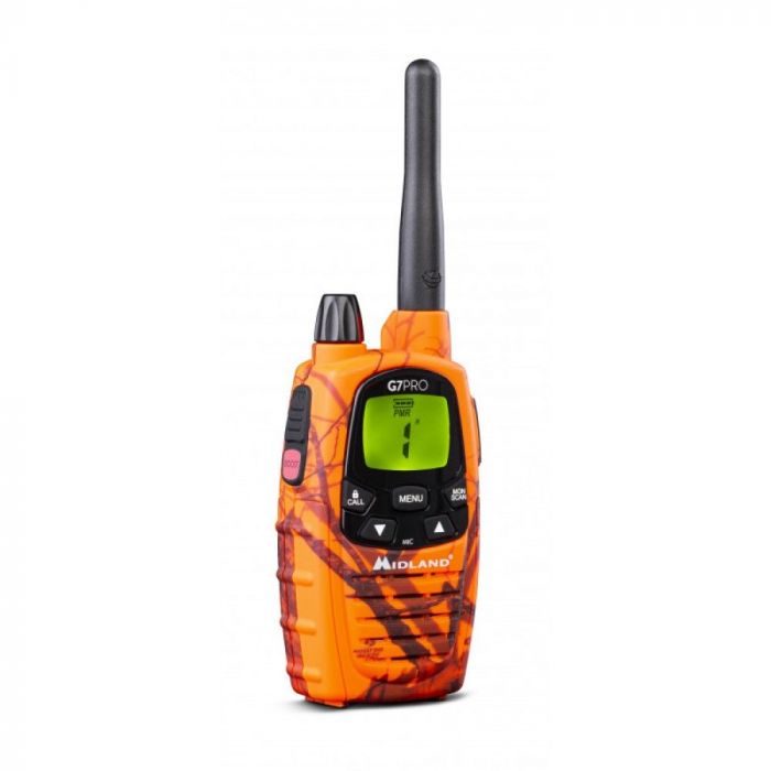 Midland G7 Pro Blaze – Talkie-walkie PMR446 haute visibilité pour chasse et loisirs