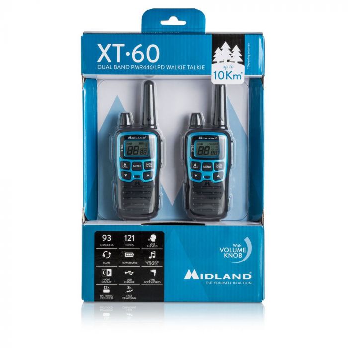 Midland XT60 – Pack double bi-bande PMR446/LPD