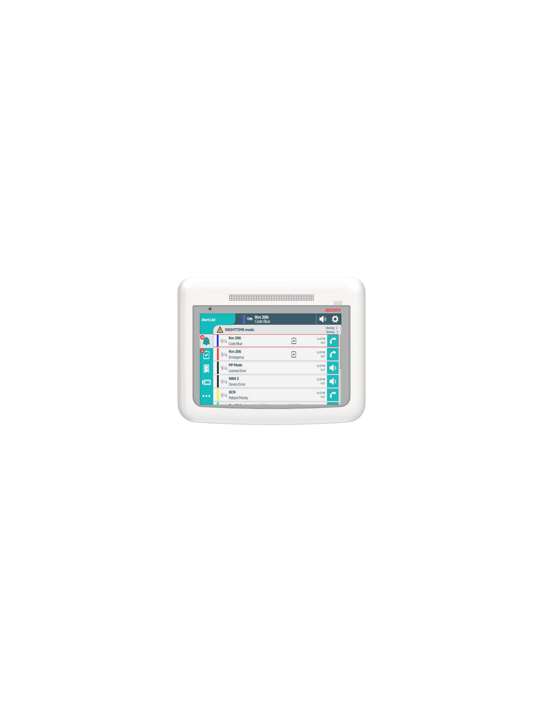 Ascom - Pupitre d'appel TCP/IP PoE Telligence - NGTDSPA-H