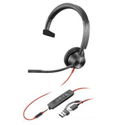 Poly Blackwire 3315 - Casque mono USB-C/A certifié Microsoft Teams jack 3,5mm - 8X218AA - 8X218AA