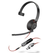 Poly Blackwire 5210 - Casque mono USB-C/A jack 3,5mm - 8X230AA - 8X230AA