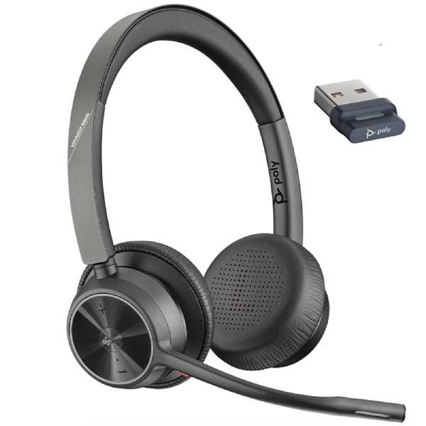 Poly Voyager 4320 - Casque stéréo Bluetooth USB-A certifié Microsoft Teams - 77Y98AA - 77Y98AA