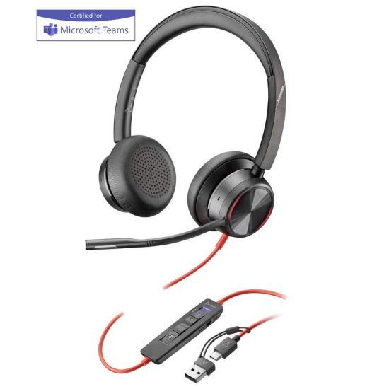Poly Blackwire 8225 - Casque stéréo USB-C certifié Microsoft Teams - 8X225AA - 8X225AA