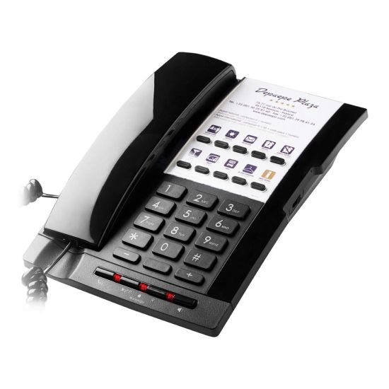 Depaepe Premium Hotel 10 - Téléphone hôtelier 10 touches gris foncé - PY910A