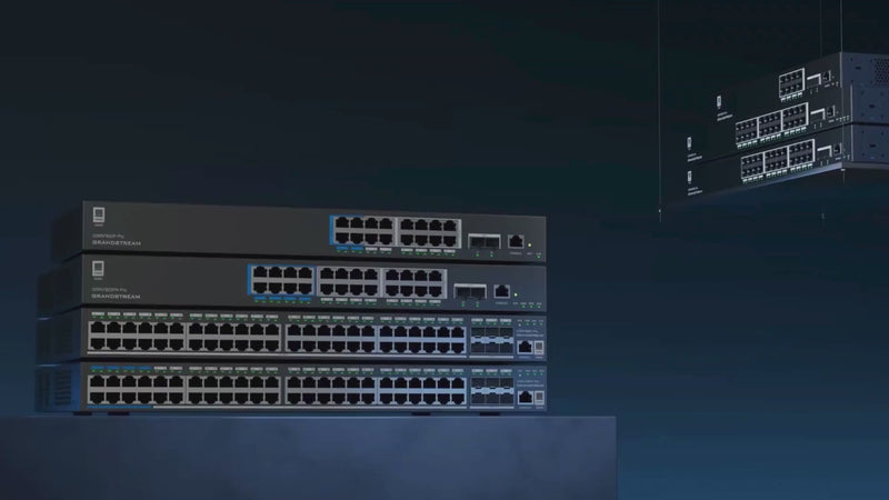 Switch manageable Grandstream GWN7800 pour réseau informatique professionnel