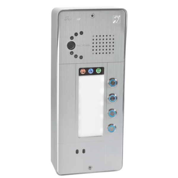 Depaepe SecurAccess PMR - Poste urgence caméra IP 4 boutons aluminium - PX404A