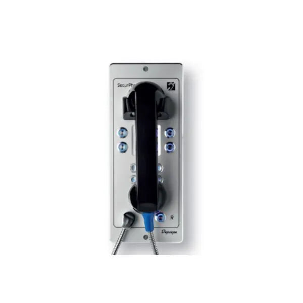 Depaepe SecurPhone - Téléphone urgence analogique avec clavier rouge - PV204R