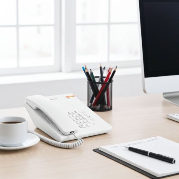 Alcatel Temporis 180 – Téléphone de bureau filaire blanc – ATL1407747