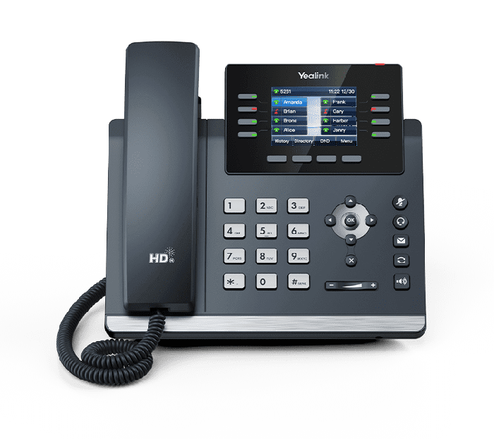 Yealink T44W - Téléphone IP professionnel avec Wi-Fi et Bluetooth