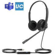 Yealink UH34 Duo – Casque USB double oreille avec micro antibruit Teams