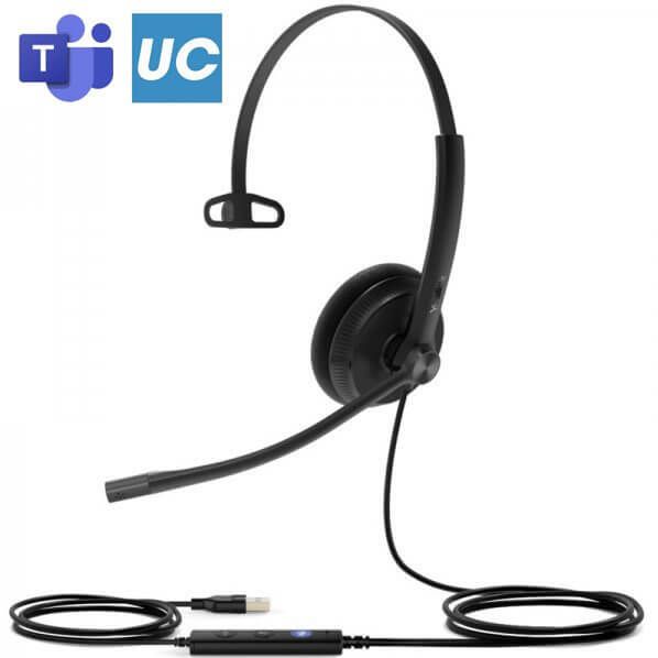 Yealink UH34 Lite Mono – Casque USB avec micro antibruit certifié Teams
