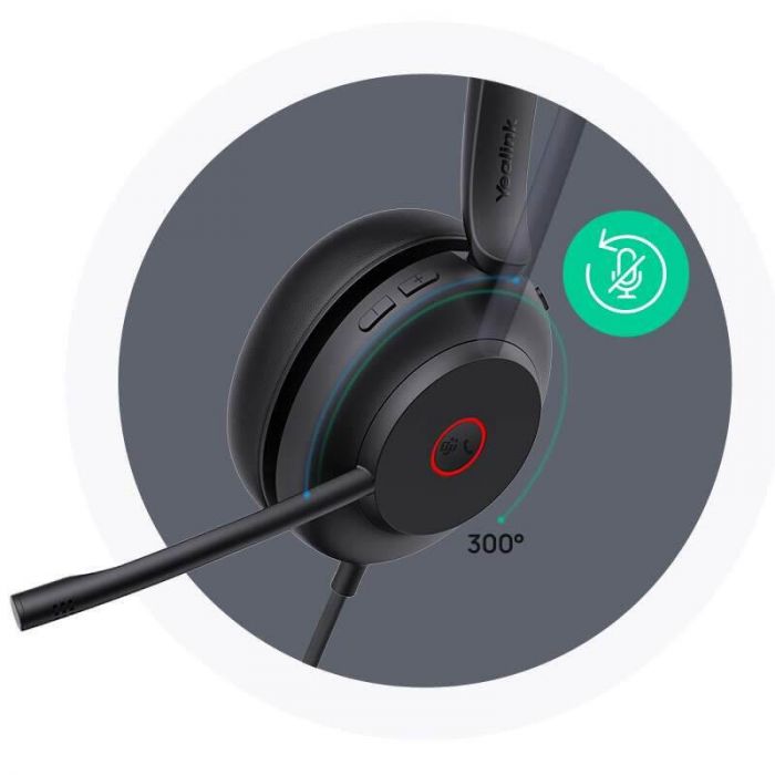 Yealink UH35 Pro Mono – Casque USB-A certifié Teams