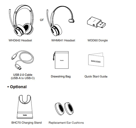 Yealink WH64 air – Casque sans fil Ninaural hybride UC & Teams
