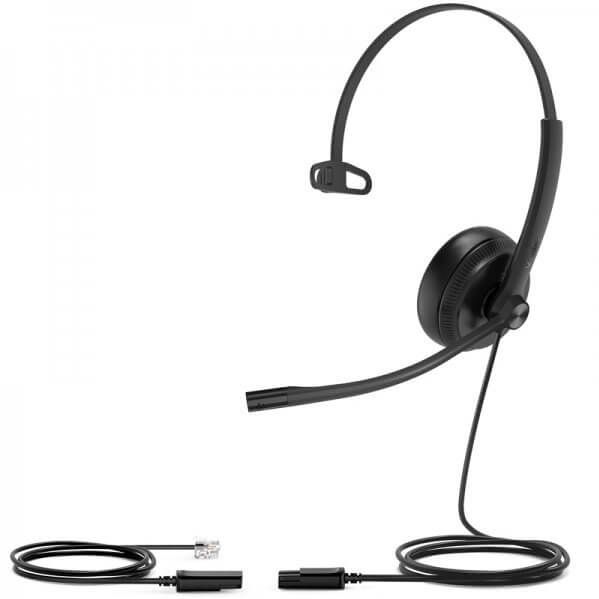 Yealink YHS34 Mono – Casque filaire léger avec micro antibruit RJ9