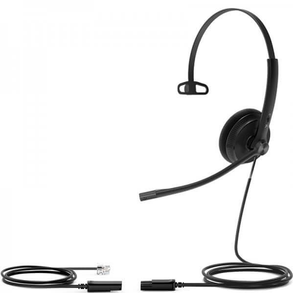 Yealink YHS34 Lite Mono – Casque RJ9 simple oreille léger et pratique