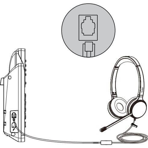 Yealink YHS36 – Casque filaire RJ9 binaural avec oreillettes cuir