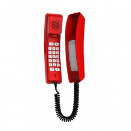 Téléphone Fanvil H2U Rouge - Téléphone IP mural pour hôtel avec audio HD