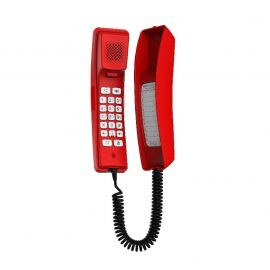 Téléphone Fanvil H2U Rouge - Téléphone IP mural pour hôtel avec audio HD