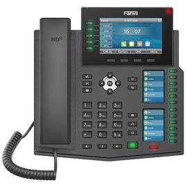 Fanvil X6U - Téléphone IP avec triple écran couleur et touches programmables.